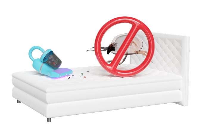 Percevejos no quarto  3D Icon