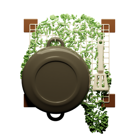 Percha de cocina  3D Icon