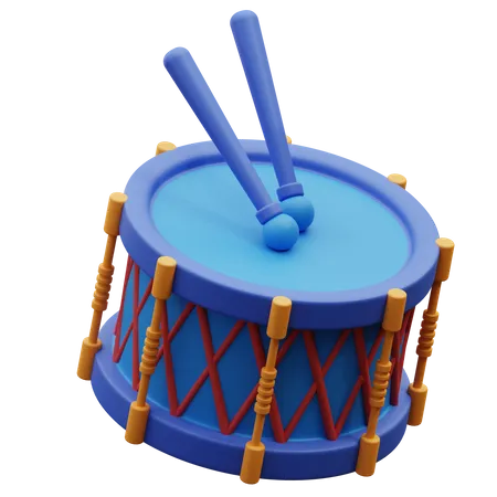 3 D Illustration Of Drums 3D Icon