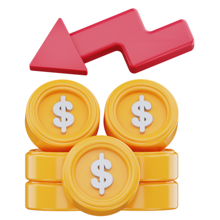Perda de dinheiro  3D Icon