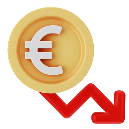 Perda de euros  3D Icon