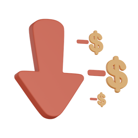 Perda de investimento  3D Icon