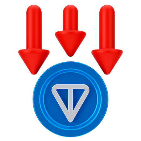 Perda de moeda de tonelada  3D Icon