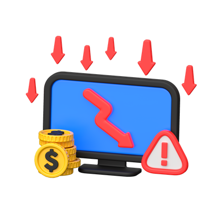 Perda de negócios  3D Icon