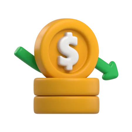 Perda financeira  3D Icon