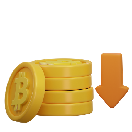 Pérdida de criptomonedas  3D Icon