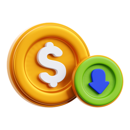 Pérdida de dinero  3D Icon