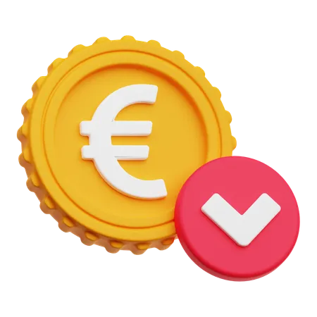 Pérdida del euro  3D Icon