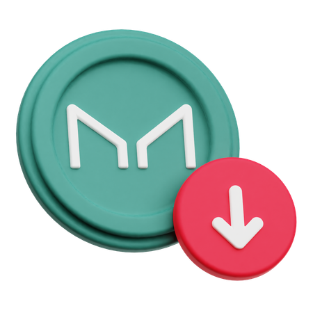 Pérdida de monedas del fabricante  3D Icon