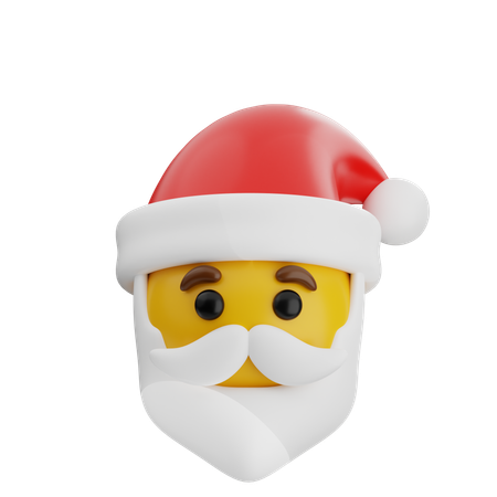 Emoji du Père Noël  3D Icon