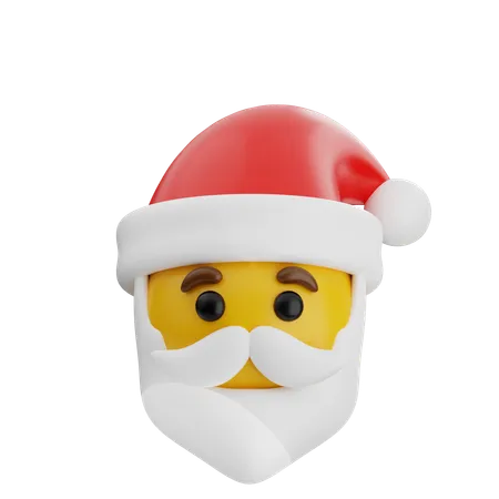 Emoji du Père Noël  3D Icon