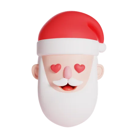 Personnage du père Noël amoureux  3D Icon