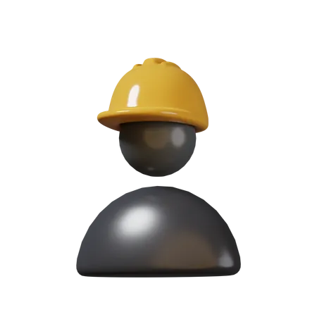 Perfil de engenheiro  3D Icon