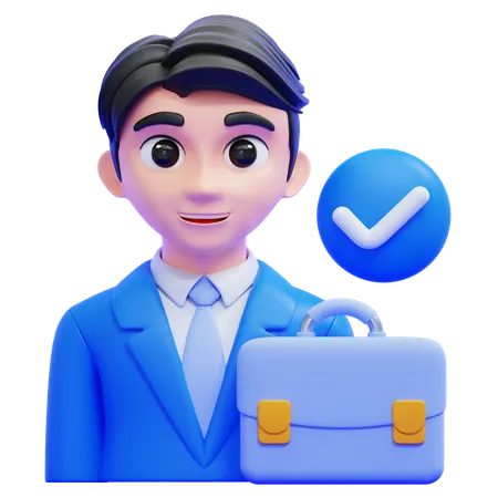 Perfil de gerente  3D Icon