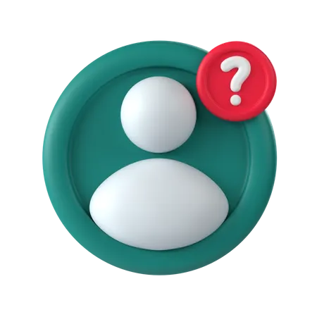 Perfil de usuário vazio  3D Icon