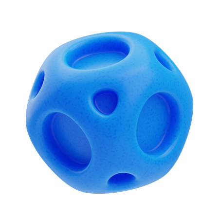 Perforated Sphere  3D Icon