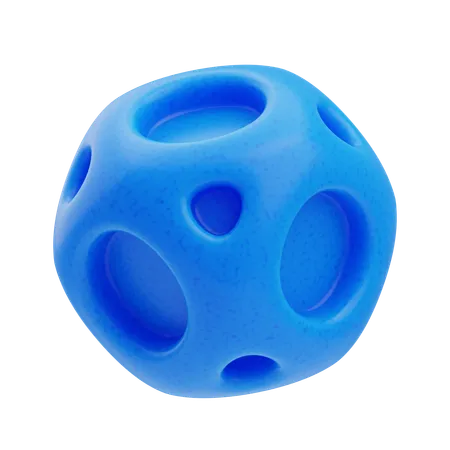 Perforated Sphere  3D Icon