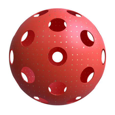 Perforated Sphere  3D Illustration