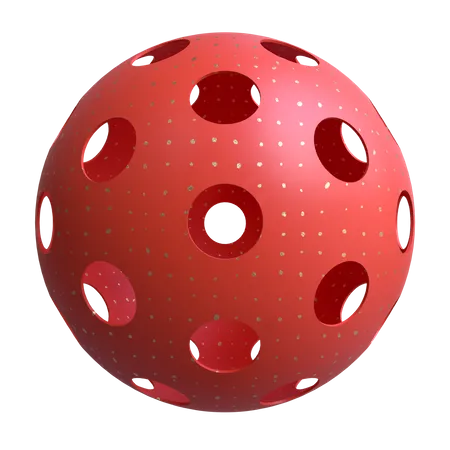 Perforated Sphere  3D Illustration