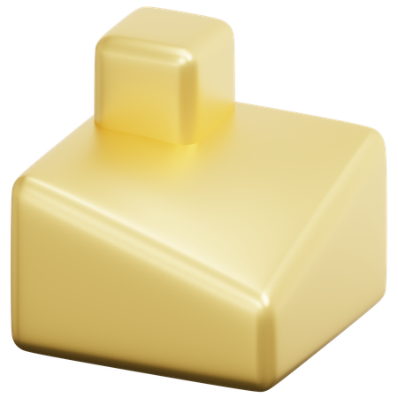 Perforation dorée  3D Icon