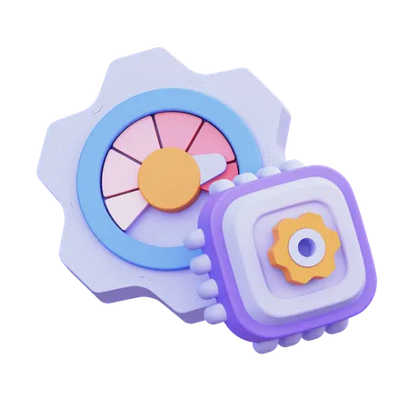 Performance AI  3D Icon