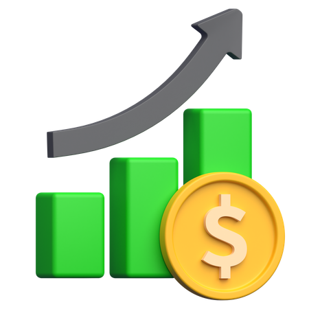 Performance financière  3D Icon