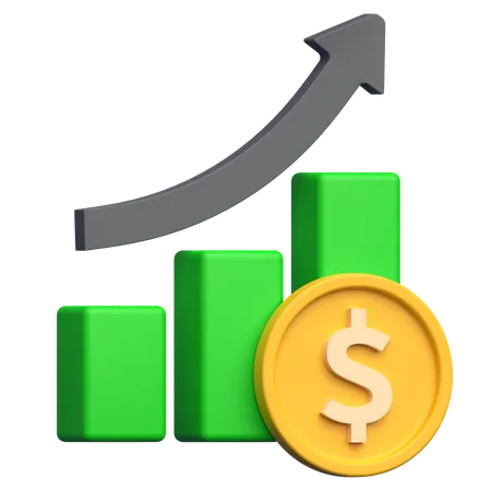 Performance financière  3D Icon