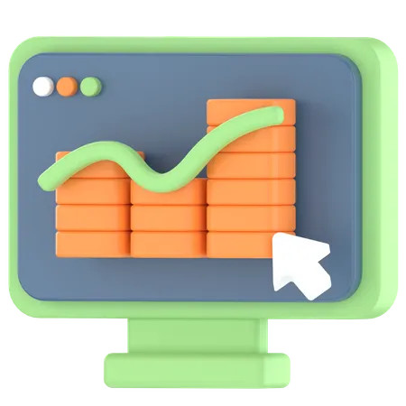 Performance financière  3D Icon