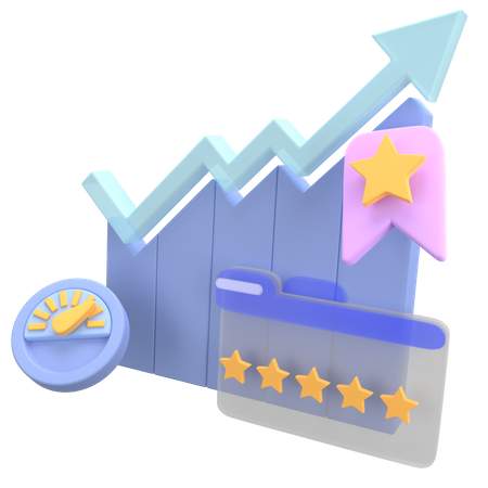 Performance Growth  3D Icon