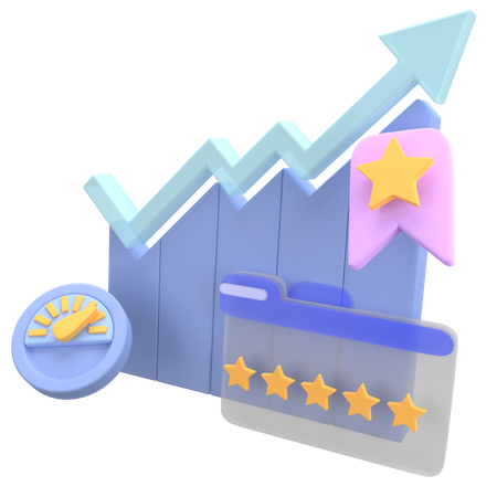 Performance Growth  3D Icon