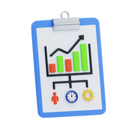 Performance Metrics  3D Icon