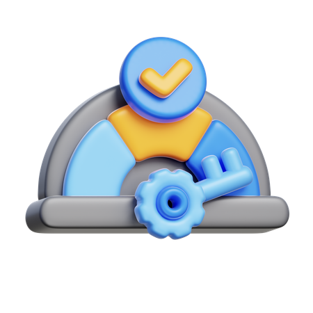 パフォーマンス評価メーター  3D Icon