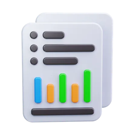 Performance Report  3D Icon