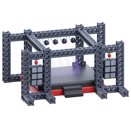 Performance Stage  3D Icon