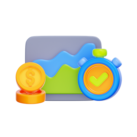 Performance Tracking  3D Icon