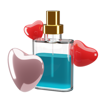 Perfume amor  3D Illustration