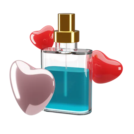 Perfume amor  3D Illustration