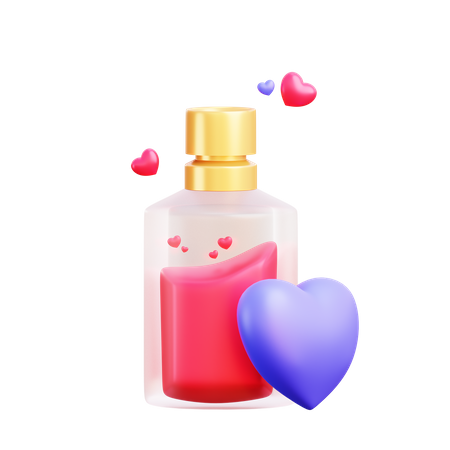 Perfume amor  3D Illustration