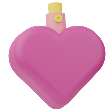 Perfumes en forma de corazon  3D Icon