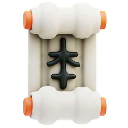 Pergamino kanji  3D Icon