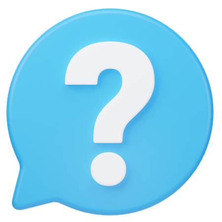 Pergunta, conversa  3D Icon