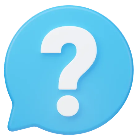 Pergunta, conversa  3D Icon