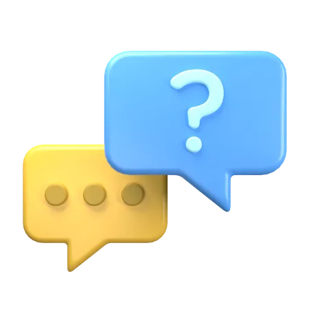 Pergunta e resposta  3D Icon