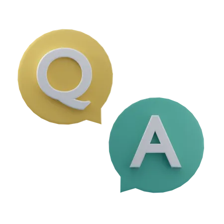 Pergunta e resposta  3D Icon