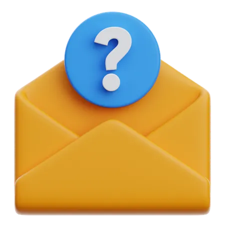 E-mail de pergunta  3D Icon