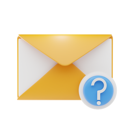 E-mail de pergunta  3D Icon