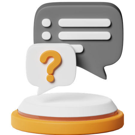 Perguntas frequentes  3D Icon