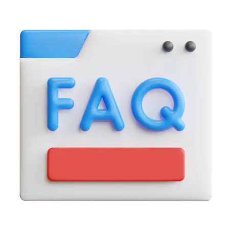 Perguntas frequentes  3D Icon
