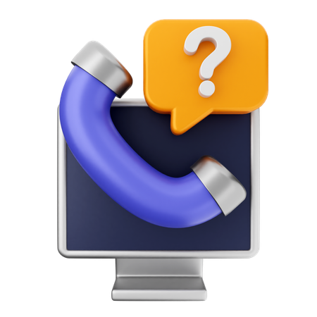 FAQ helpdesk  3D Icon