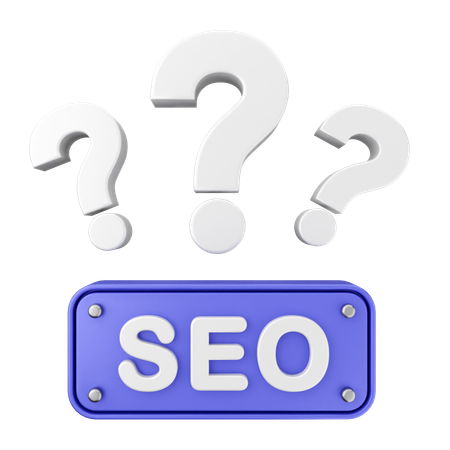 Perguntas frequentes seo  3D Icon